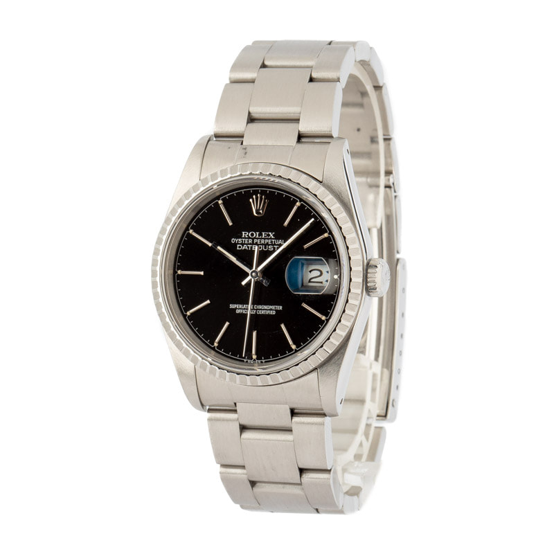 Pre-Owned Rolex Datejust 16220 Stainless Steel