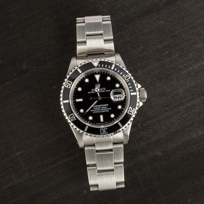 Rolex Submariner 16610 Black Dial