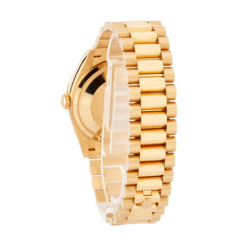 Pre-owned Rolex Day-Date 36 ref 128348 18k Yellow Gold