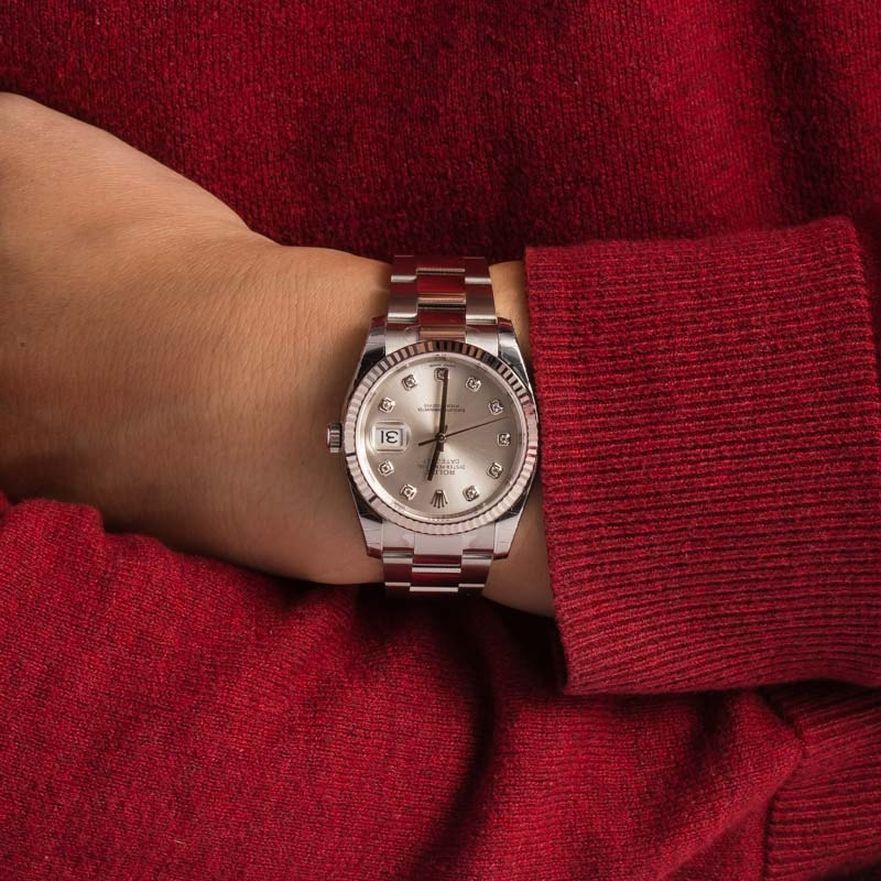 ☆BODY☆ Rolex Datejust 116234 Mens Stainless Steel Watch Silver FACTORY