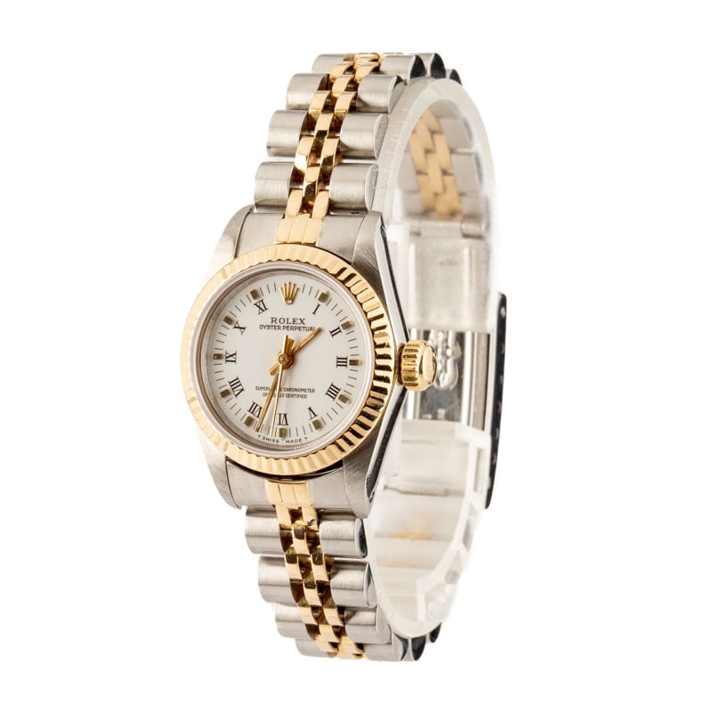 Ladies Rolex Oyster Perpetual 67193 White Dial