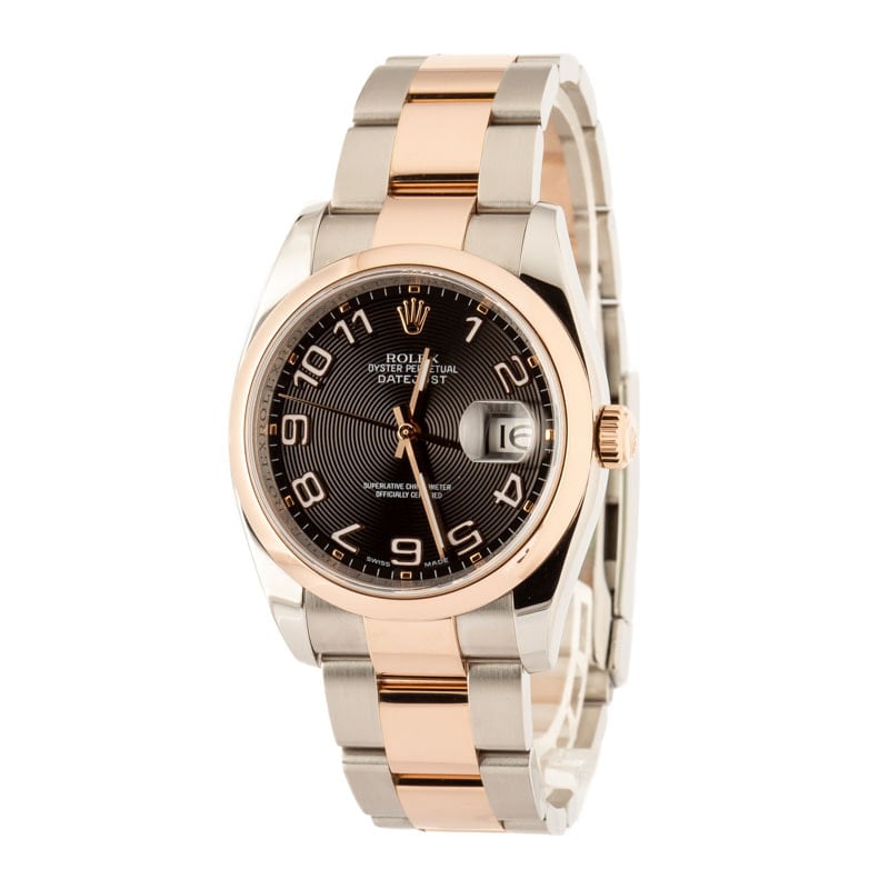 Rolex Datejust 36 Ref 116201 Black Concentric Dial