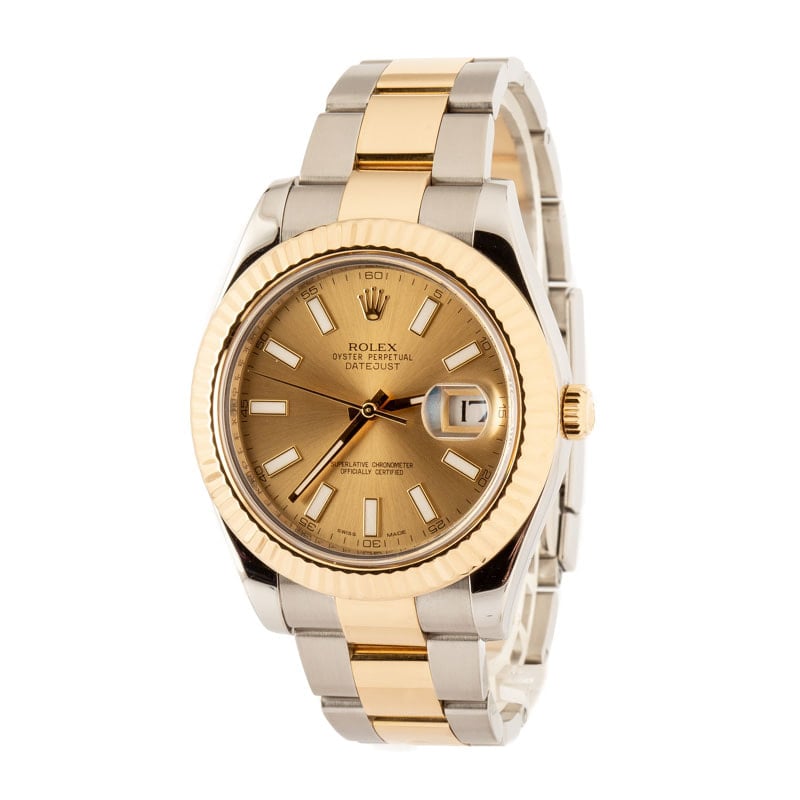 Rolex Datejust II 116333 Champagne Dial