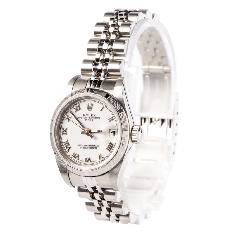 Lady Rolex Date 79190 White Roman Dial