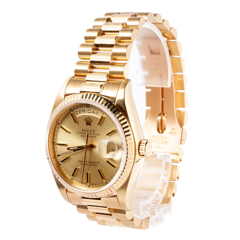 Rolex Day-Date 18K Gold President 18038