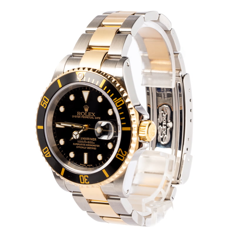 Rolex Submariner 16613 Black Luminous Dial