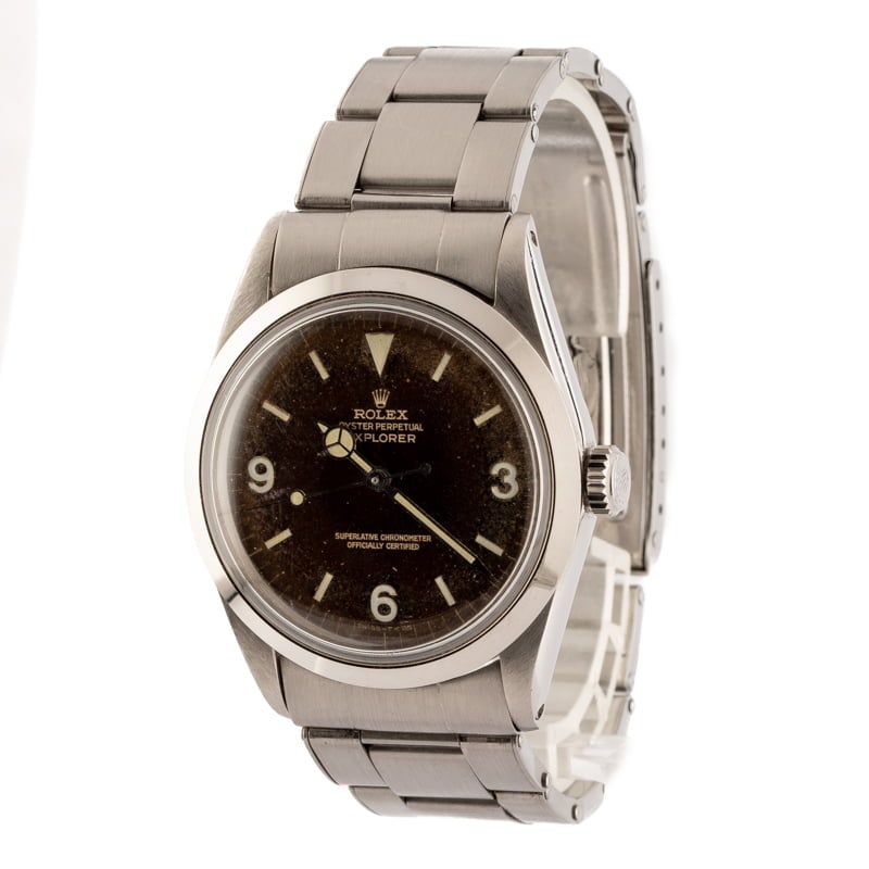 Vintage Rolex Explorer 1016 Gilt Tropical Dial
