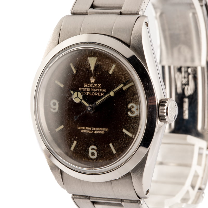 Vintage Rolex Explorer 1016 Gilt Tropical Dial
