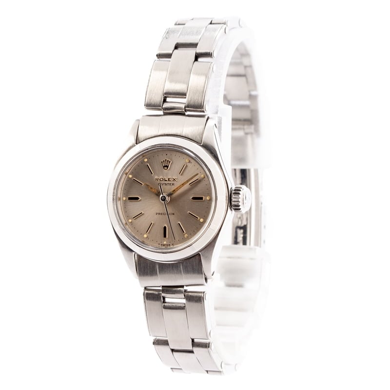 Ladies Rolex Oyster Precision 6411 Silver