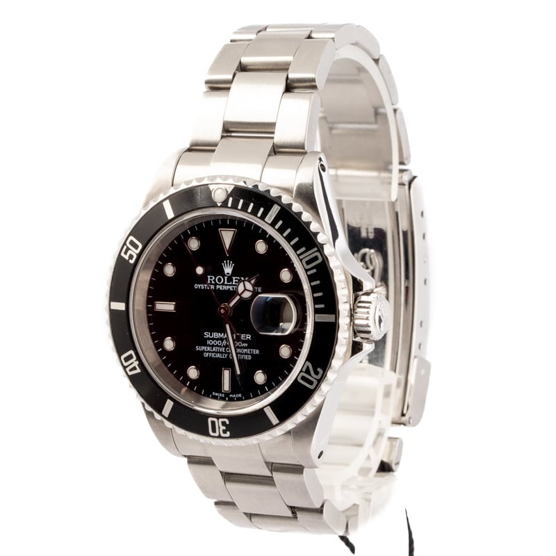 Used Rolex Submariner 16610 Steel Oyster