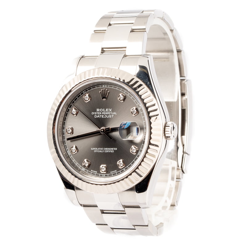 Rolex Datejust II Ref 116334 Diamond Dial