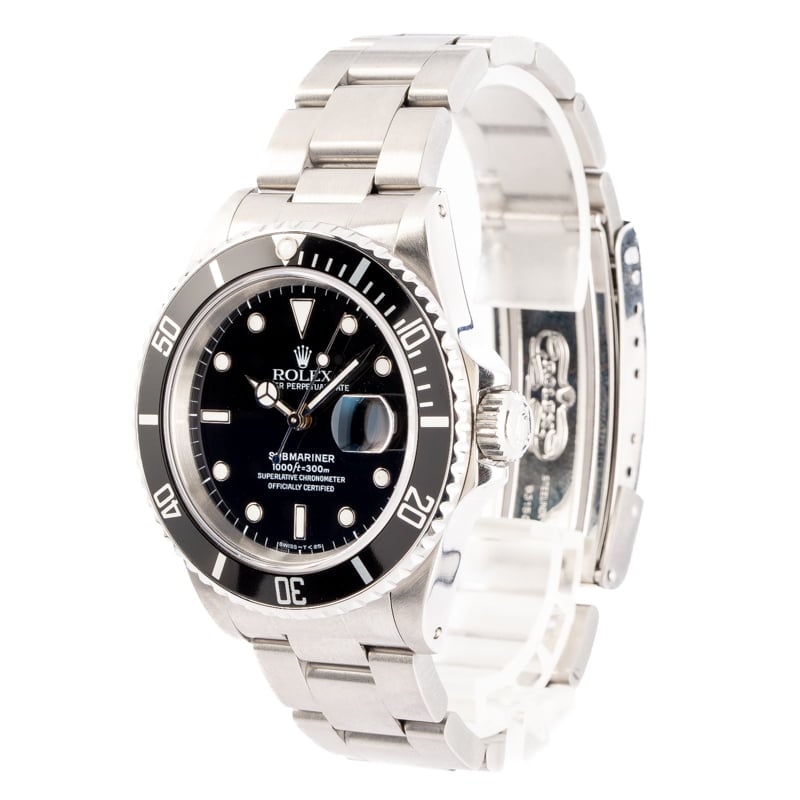 Rolex Submariner 16610 Black Dial