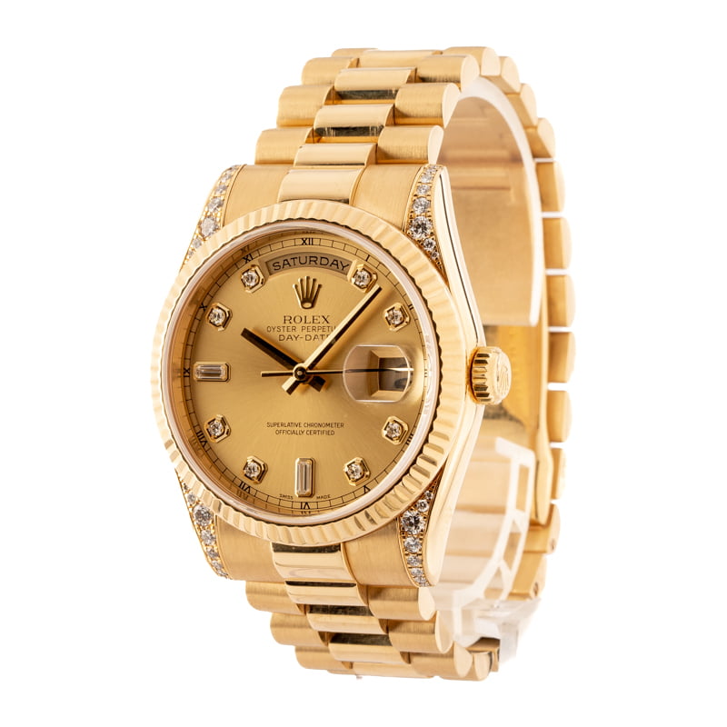 Pre-Owned Rolex Day-Date President 18k Yellow Gold