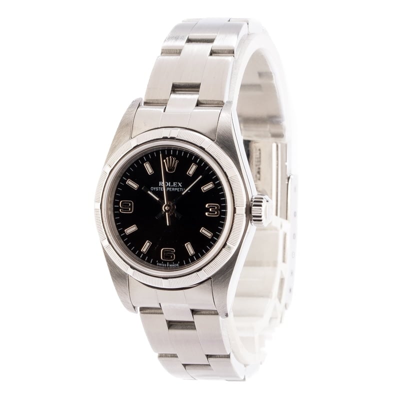 Ladies Rolex Oyster Perpetual 76030 Black