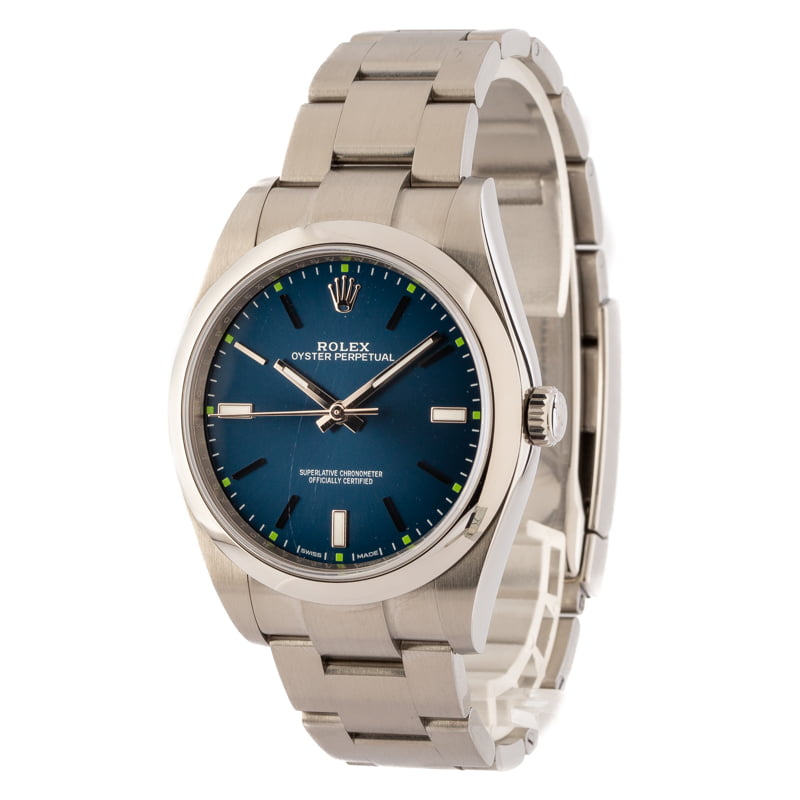 Rolex Oyster Perpetual 39MM 114300 Blue Dial