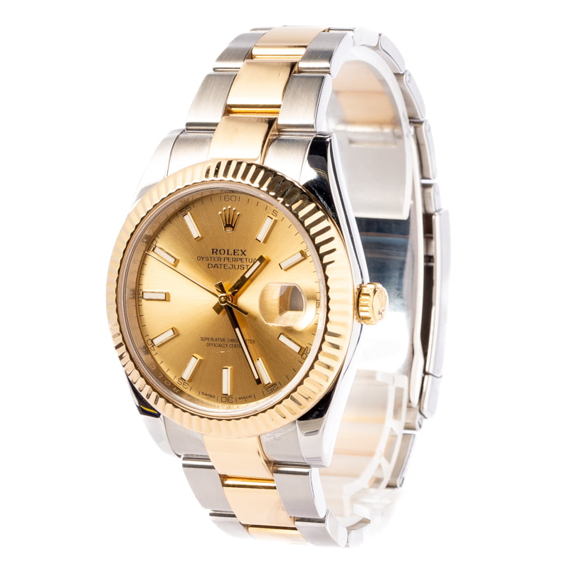 Rolex Datejust 41 Ref 126333 Champagne Dial