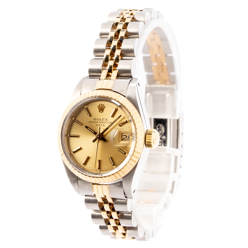 Ladies Rolex Date 6917 Champagne