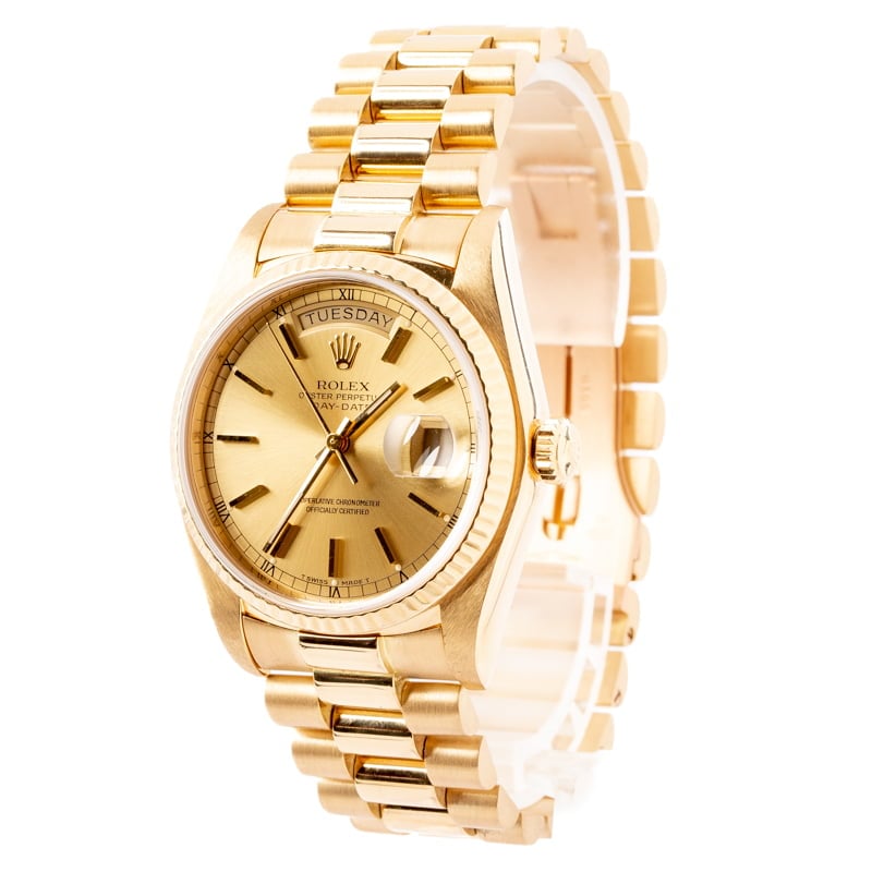 Rolex Day-Date 18038 President 18k Yellow Gold