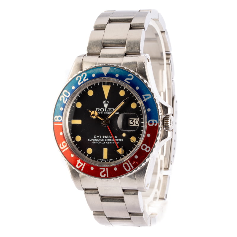 Vintage Rolex GMT-Master 1675 Stainless Steel