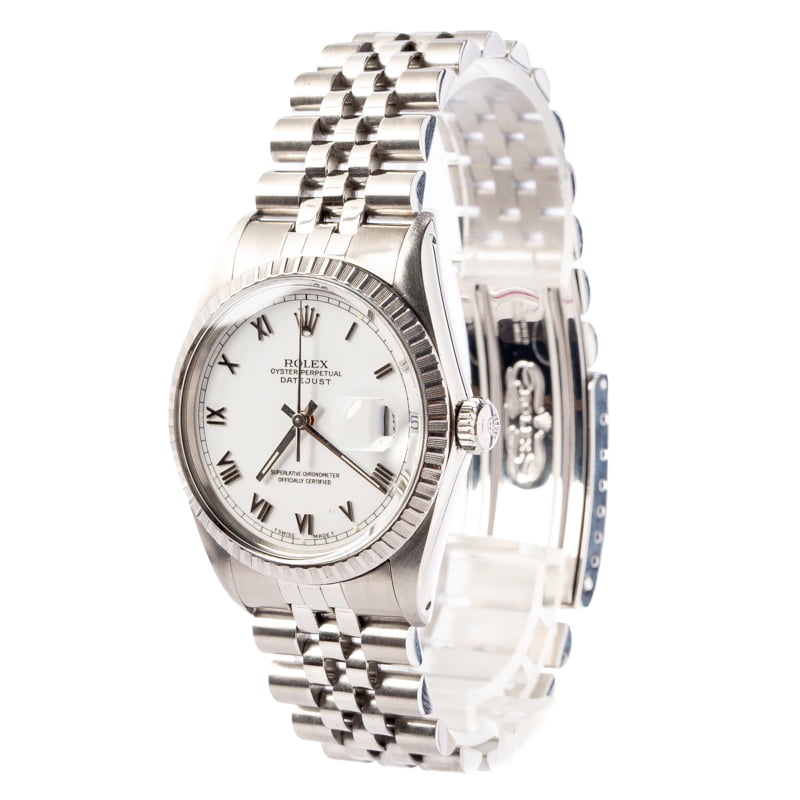 Rolex Datejust 16030 White Roman