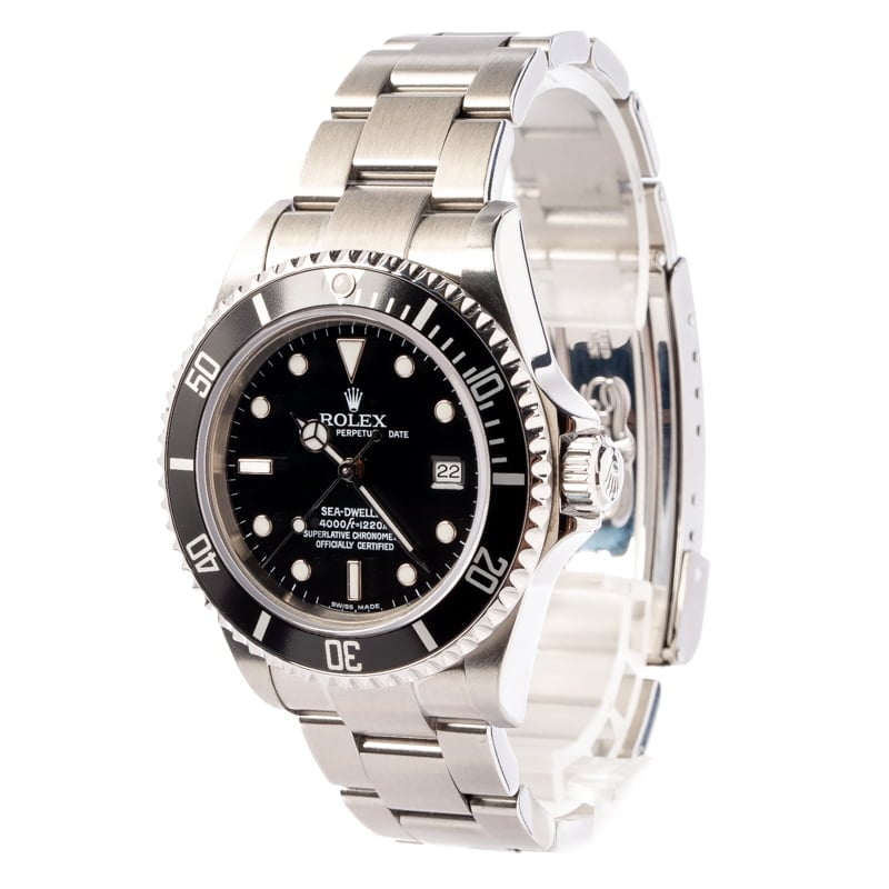 Used Rolex Sea-Dweller 16600 Luminous Black Dial