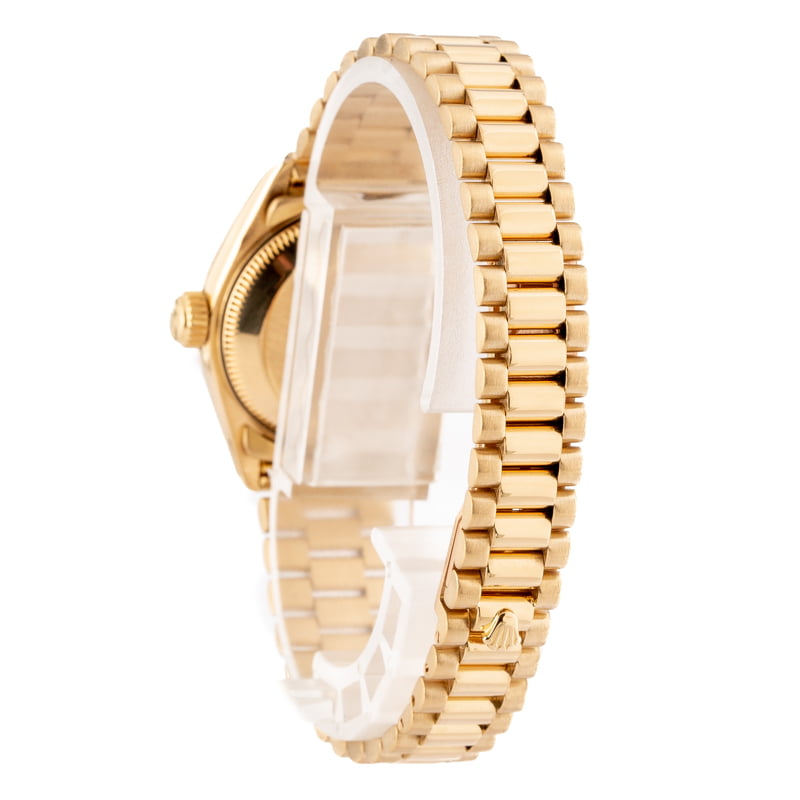 Pre-Owned Ladies Rolex President 69178 18k Yellow Gold