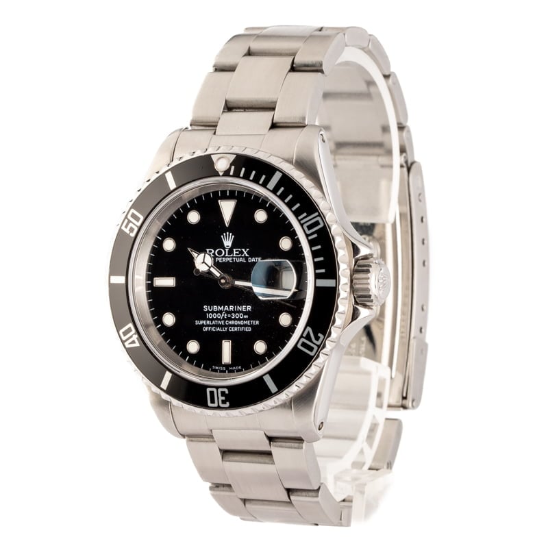 Rolex Submariner 16610 Black Bezel Insert