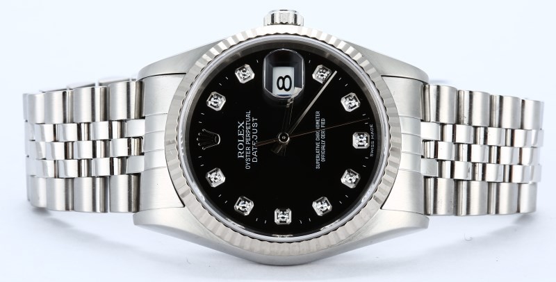 Rolex Datejust 16234 Black Diamond Dial