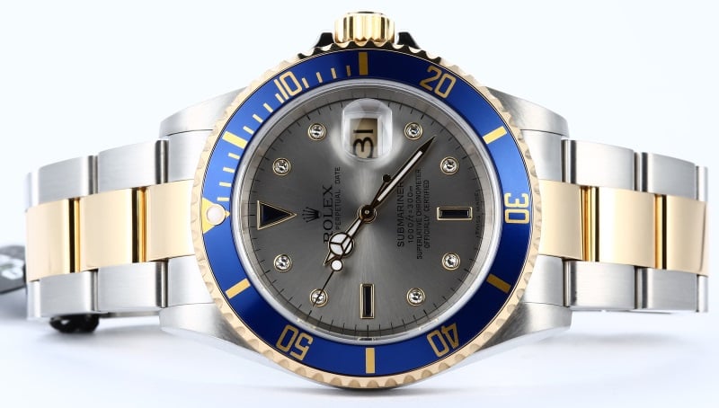 Rolex Submariner 16613 Blue Serti