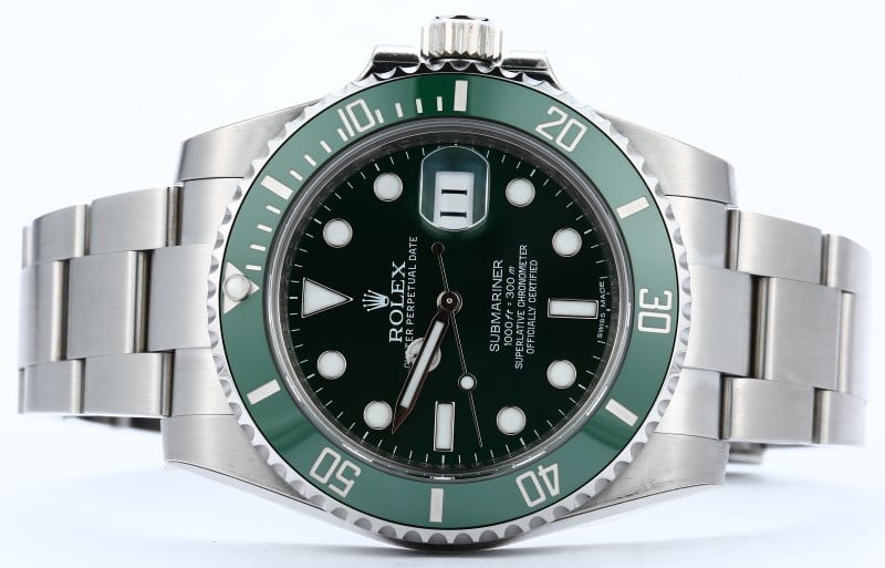 Rolex Submariner Green 116610V Hulk - Factory Stickers