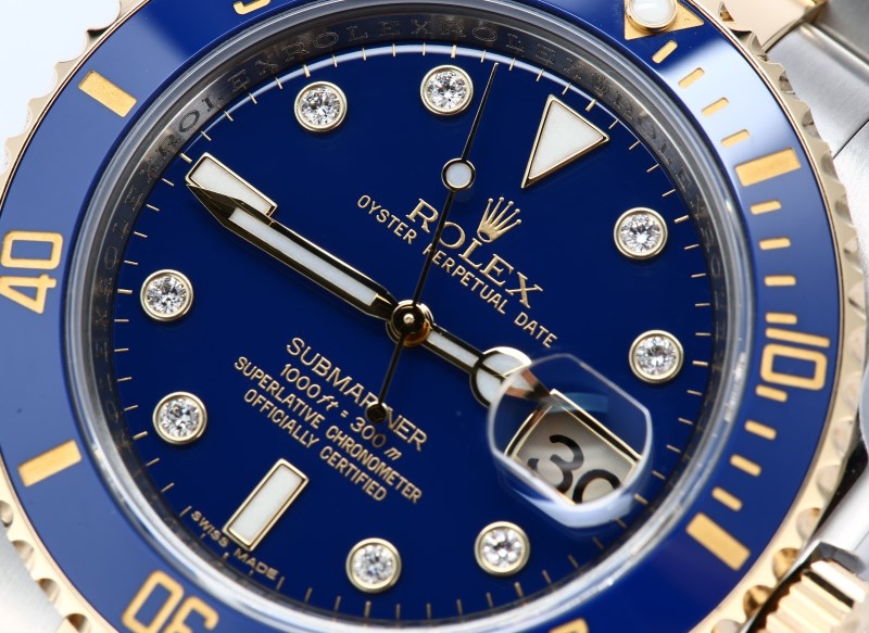 Rolex Submariner Blue 116613 Diamond Dial