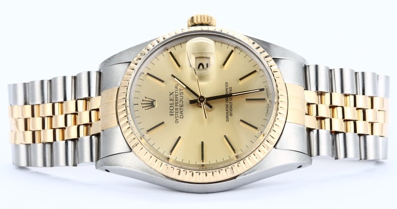 Rolex Datejust Champagne Dial 16013 Jubilee