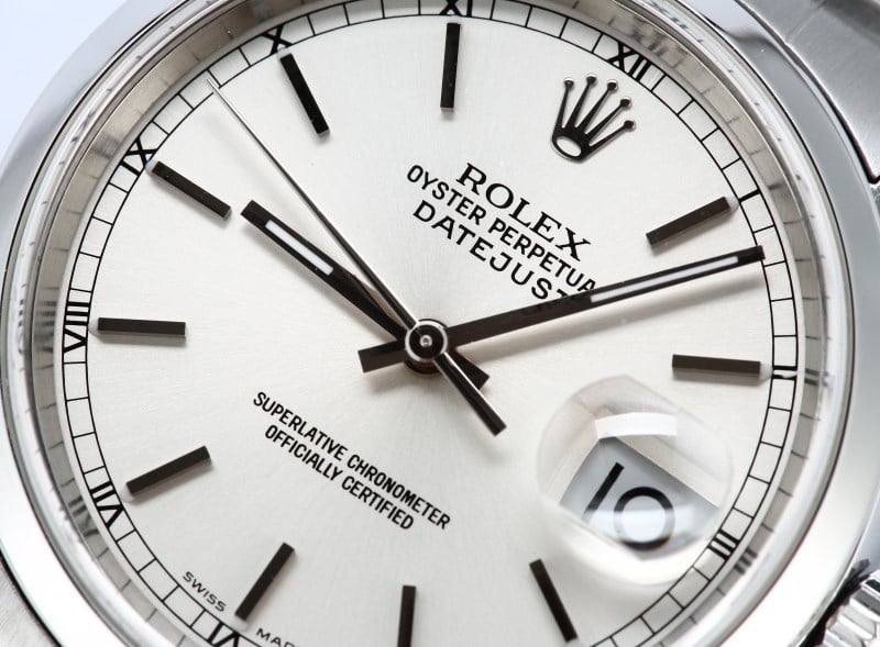 Rolex Datejust 16200 Silver Index Dial