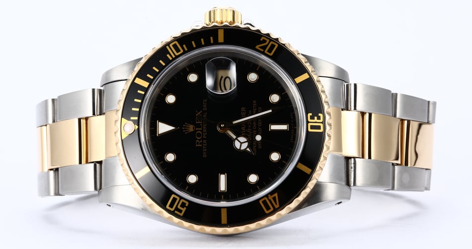 Authentic Rolex Submariner 16803 Two-Tone Oyster