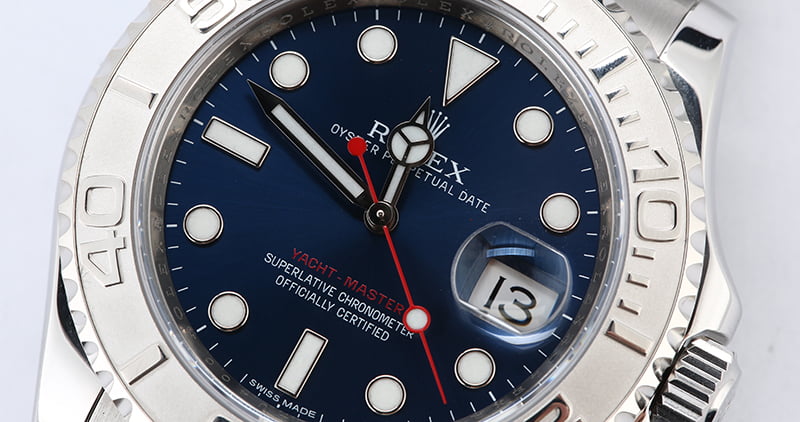 Used Rolex Yacht-Master 116622 Blue Dial