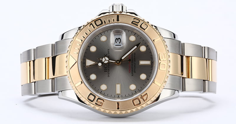 Two Tone Rolex Yacht-Master 16623 Slate Dial