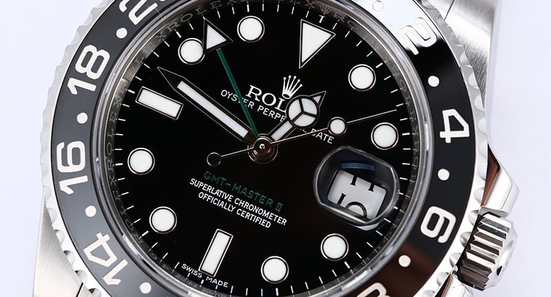 Men's Rolex GMT-Master II 116710 Black Ceramic Bezel TT