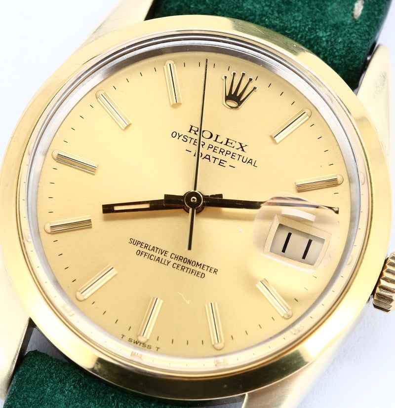 Rolex Date 15505 Vintage Gold