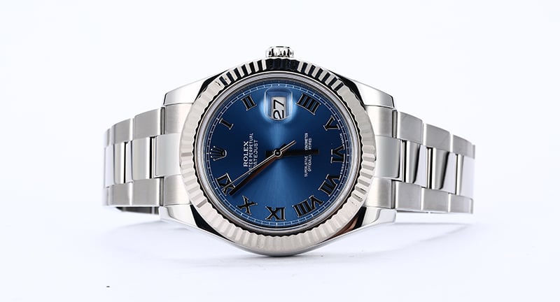 Men's Rolex Datejust 116334 Blue Roman