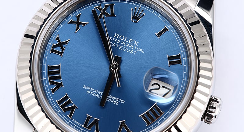 Men's Rolex Datejust 116334 Blue Roman