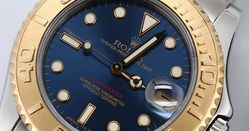 Rolex Mid-Size Yacht Master 68623 Blue Dial
