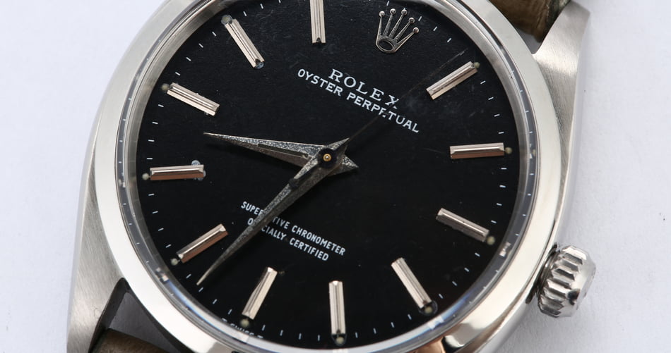 Rolex Vintage Oyster Perpetual 1002 Silver Dial