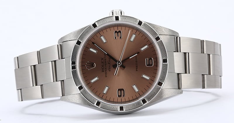 Rolex Air-King 14010 Salmon Dial Steel Oyster