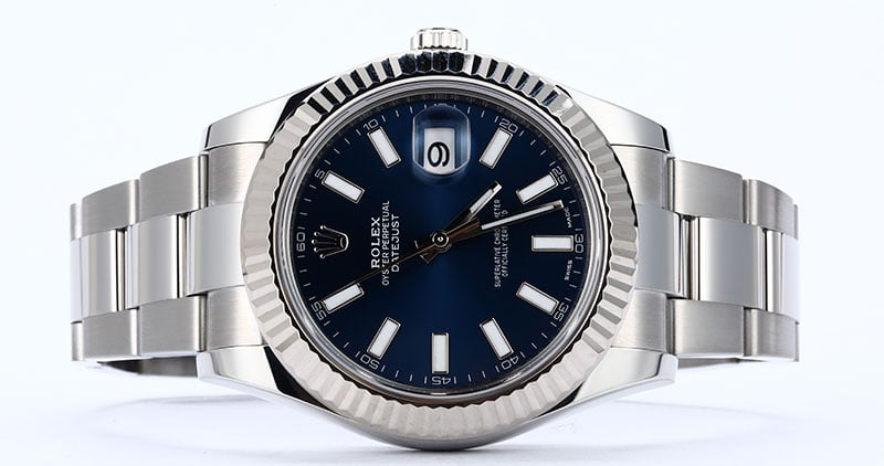 Rolex Datejust II 116334 Blue Luminescent Dial