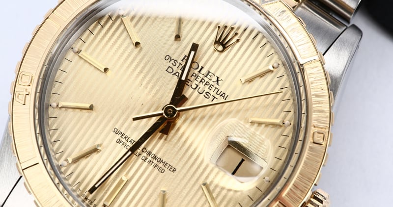 Rolex Thunderbird Datejust 16253 Champagne Tapestry