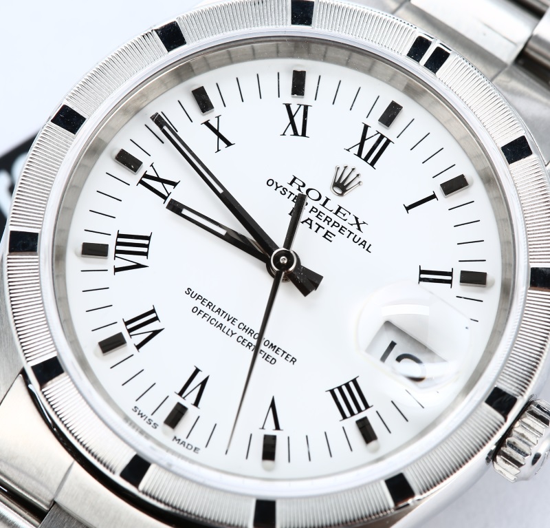 Rolex Date 15210 White Dial