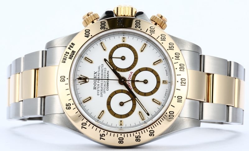 Rolex Daytona White Dial 16523 Two Tone