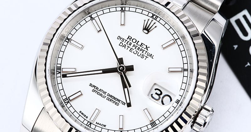 Rolex Datejust 116234 White Luminescent