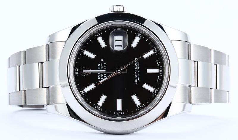Rolex Datejust 116300 Black Dial Smooth Bezel