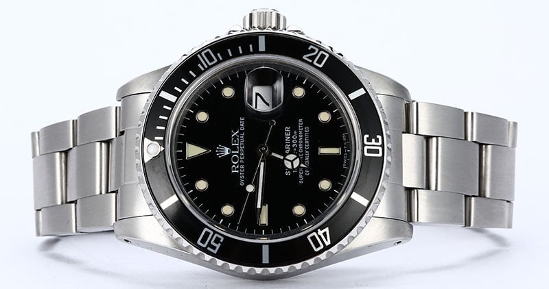 Authentic Rolex Submariner 16800 Sapphire Crystal